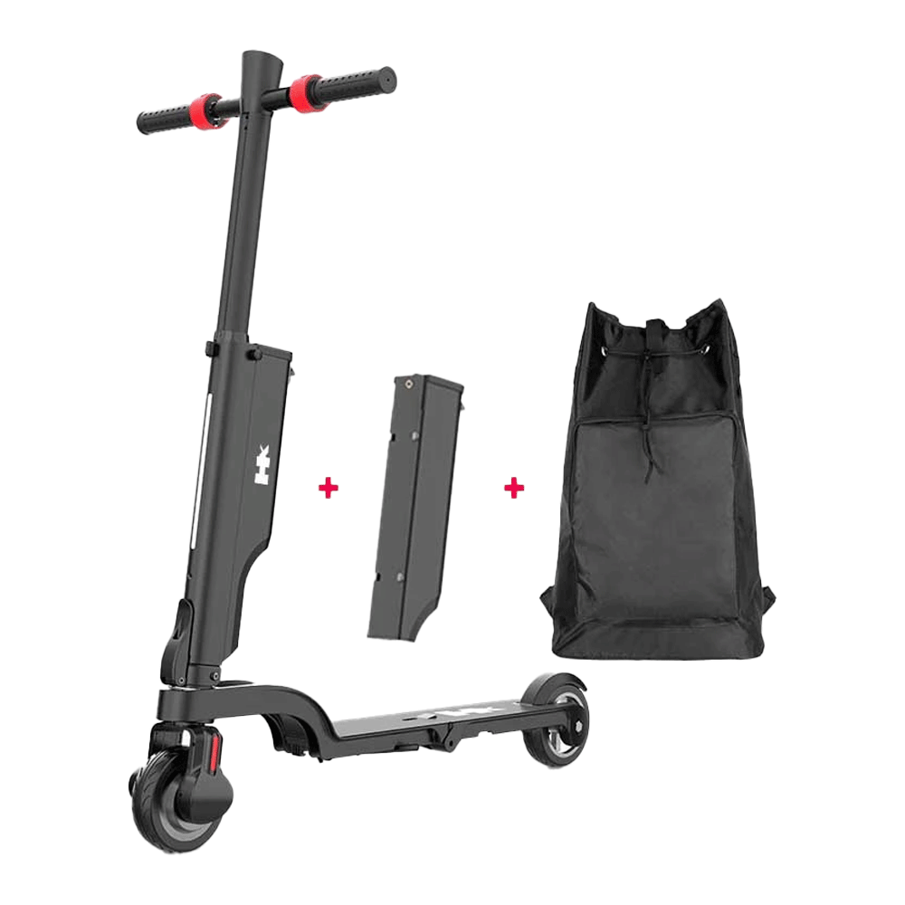 Trottinette électrique à dos HX X6 pour adolescents + batterie supplémentaire