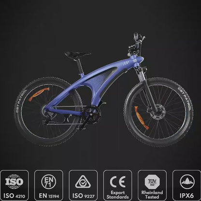 Le vélo électrique HX Q5 Shark est équipé d'une batterie 48V 20Ah